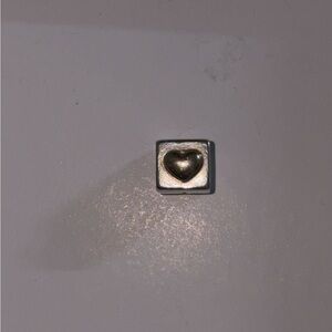 Pandora 925/14k heart “I love you” cube charm